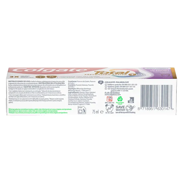 Pasta de dientes encías sanas Advanced Colgate Total 75 ml 4