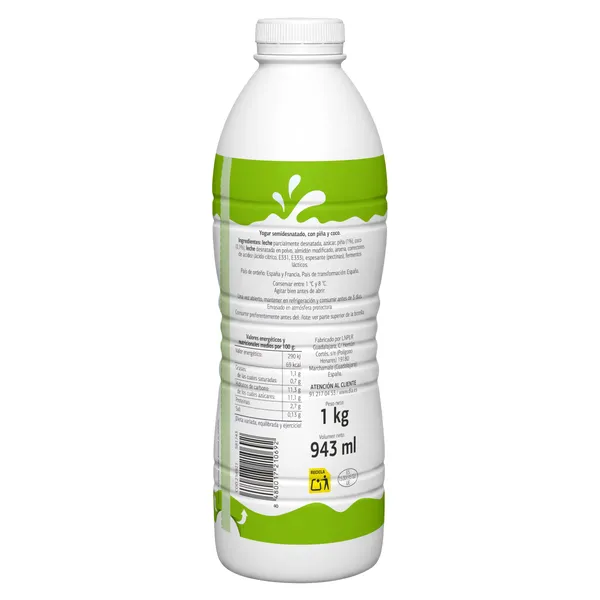 Yogur líquido sabor piña y coco Dia Láctea 1 Kg 3