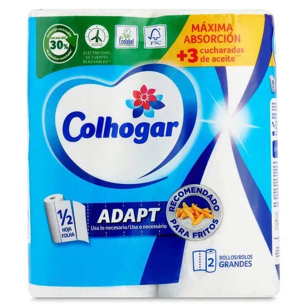 Papel de cocina Adapt Colhogar 2 unidades 2