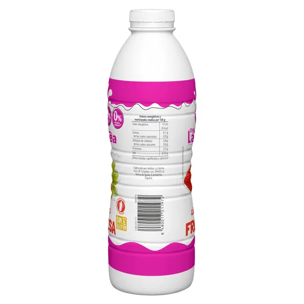 Yogur líquido de fresa desnatado Dia Láctea 1 Kg 4