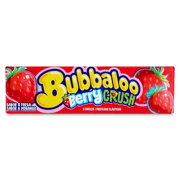 Chicles sabor fresa Bubbaloo bolsa 38 g 2