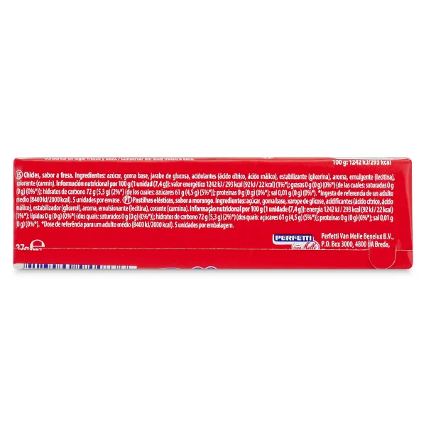 Chicles sabor fresa Bubbaloo bolsa 38 g 3