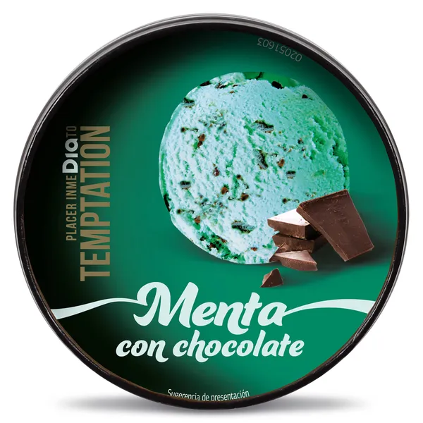 Tarrina de menta con chocolate Dia Temptation 350 g 2
