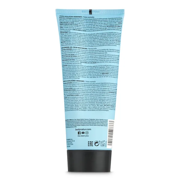 Crema gel depilatoria hidratante Body Natur tubo 200 ml 2