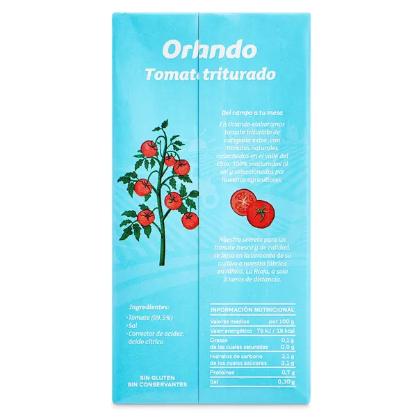 Tomate triturado Orlando 510 g 3