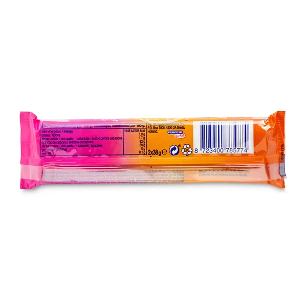 Caramelos masticables sabor frutas Mentos bolsa 2 x 38 g 2