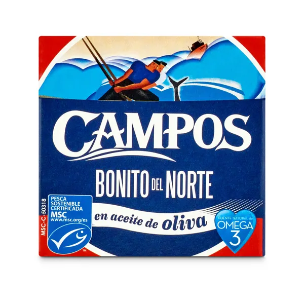 Bonito del norte en aceite de oliva MSC Campos lata 60 g 2