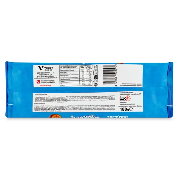 Mini lunas de cacao Doraemon Dulcesol bolsa 180 g 2
