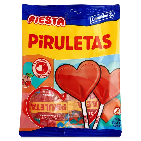 Piruletas corazón Fiesta 91 g 2