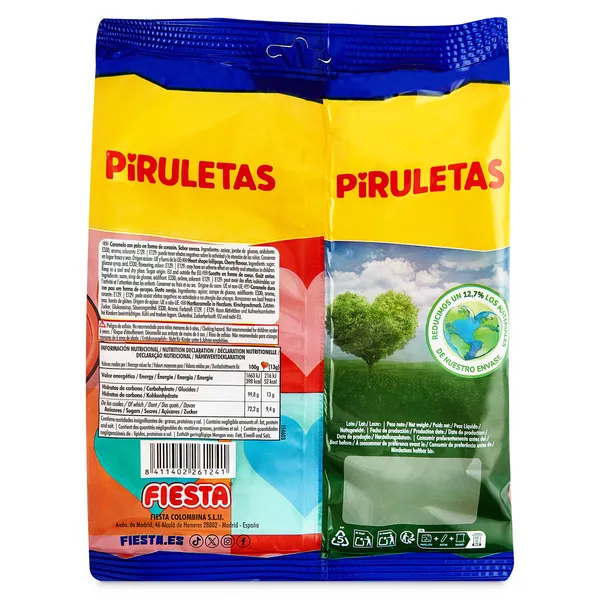 Piruletas corazón Fiesta 91 g 3