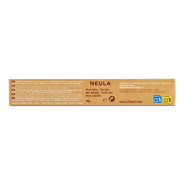 Barquillos tradicionales Rifacli Neula caja 48 g 3