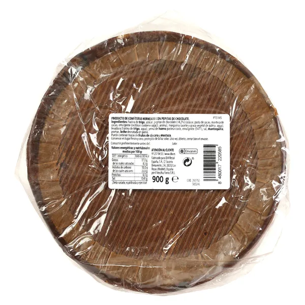 Panettone con pepitas de chocolate El Molino de Dia bolsa 900 g 3