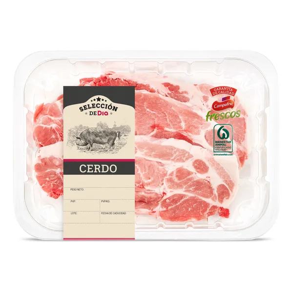 Chuleta de aguja de cerdo Selección de Dia 700 g aprox. 2