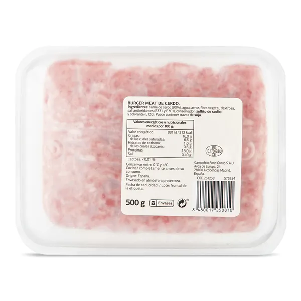 Carne picada de cerdo Selección de Dia 500 g 4