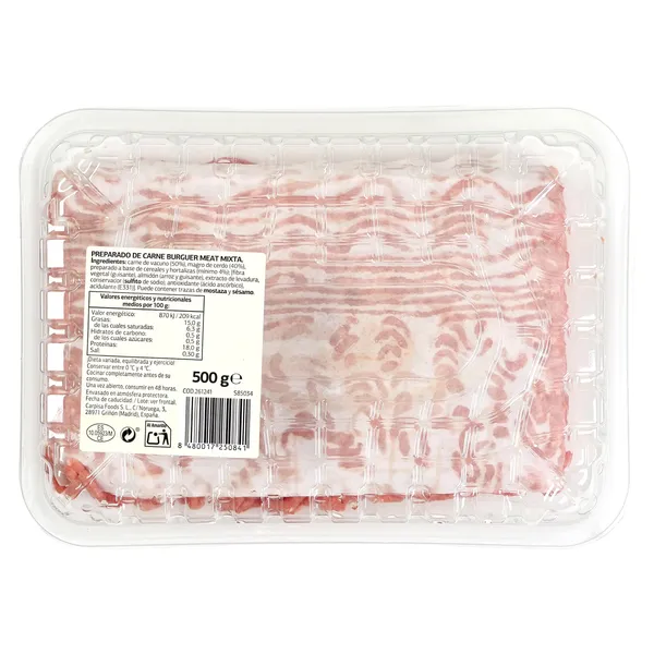 Preparado de carne picada de cerdo y vacuno Selección de Dia bandeja 500 g 4