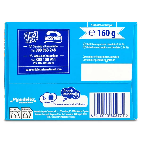 Mini galletas con pepitas de chocolate Chips Ahoy 160 g 4