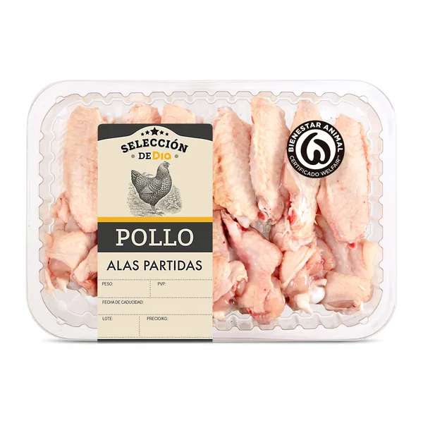 Alas de pollo partidas Selección de Dia 700 g aprox. 2