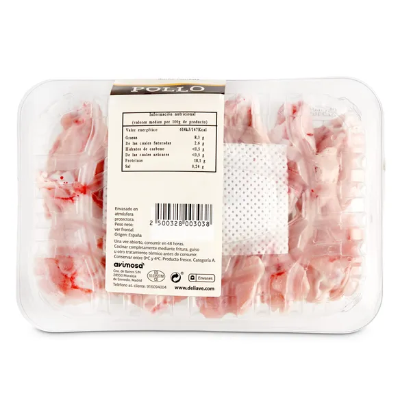 Alas de pollo partidas Selección de Dia 700 g aprox. 5