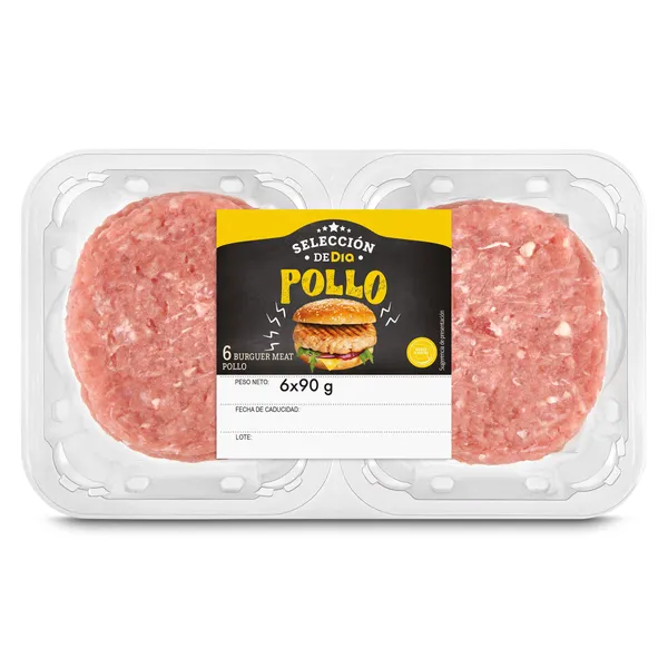 Burger de pollo 6 unidades Selección de Dia 540 g 2
