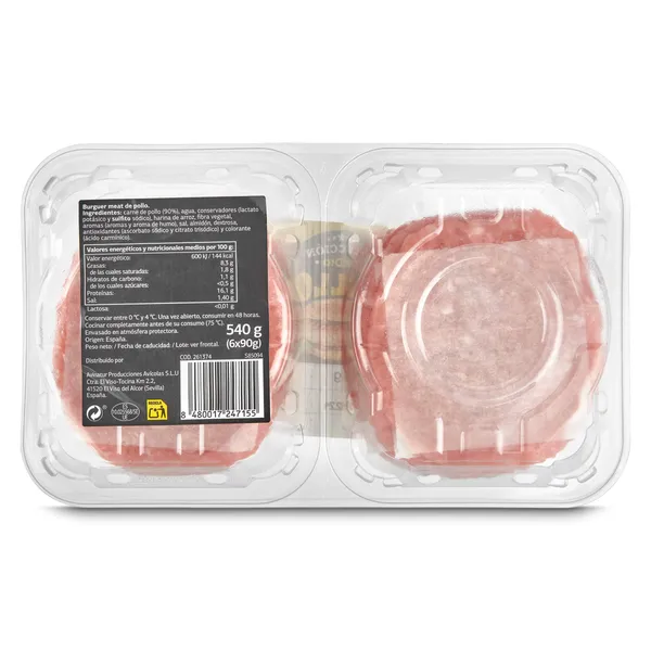 Burger de pollo 6 unidades Selección de Dia 540 g 4