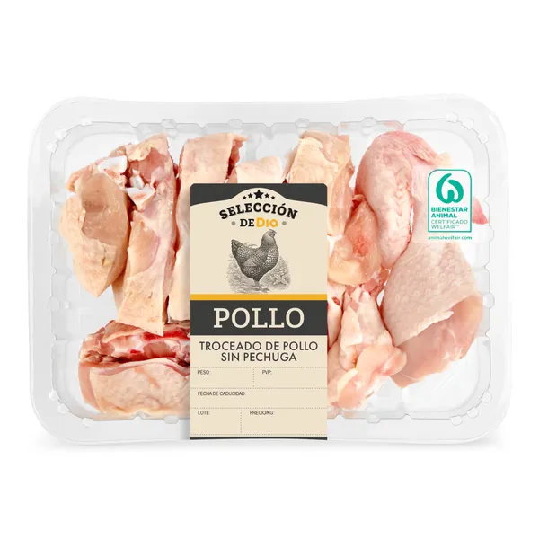 Medio pollo troceado Selección de Dia 900 g aprox. 2