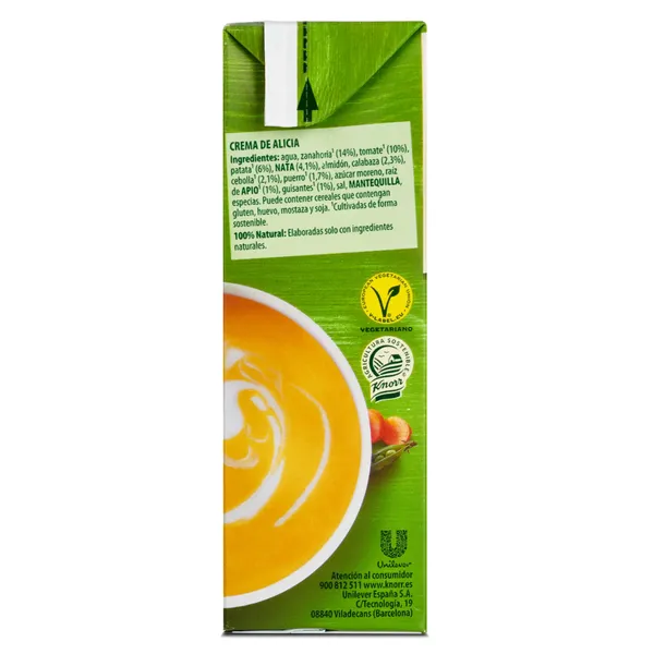 Crema de zanahoria, calabaza y guisantes Knorr 500 ml 5