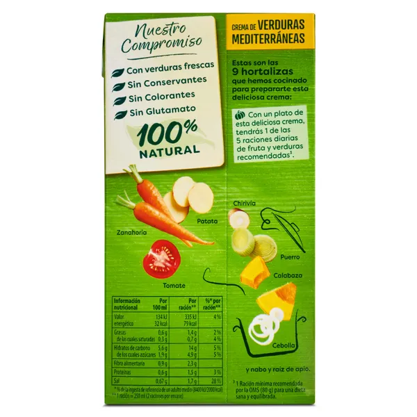 Crema de verduras mediterráneas Knorr brik 500 ml 3