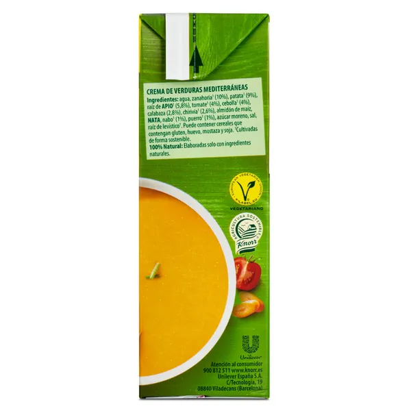 Crema de verduras mediterráneas Knorr brik 500 ml 4