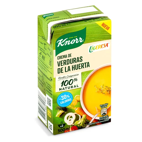 Crema de verduras de la huerta Knorr brik 500 ml