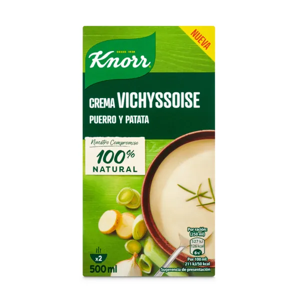 Crema de puerro y patata Knorr brik  500 ml 2