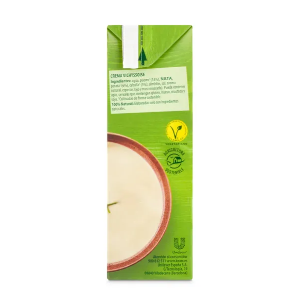 Crema de puerro y patata Knorr brik  500 ml 4
