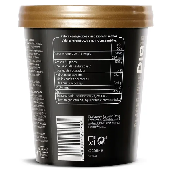 Tarrina de cookie dough Dia Temptation 350 g 4