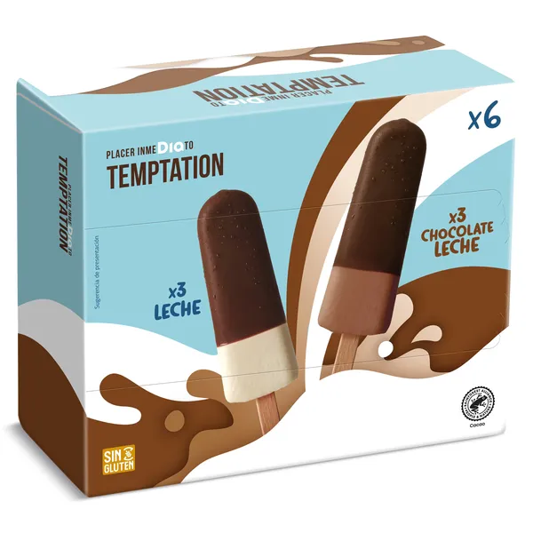 Helados choco milky Dia Temptation 6 x 48 g 3