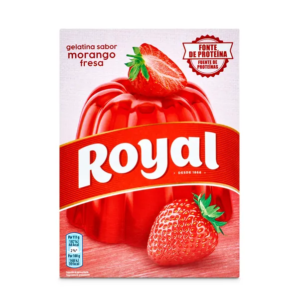 Gelatina sabor fresa Royal caja 114 g 2