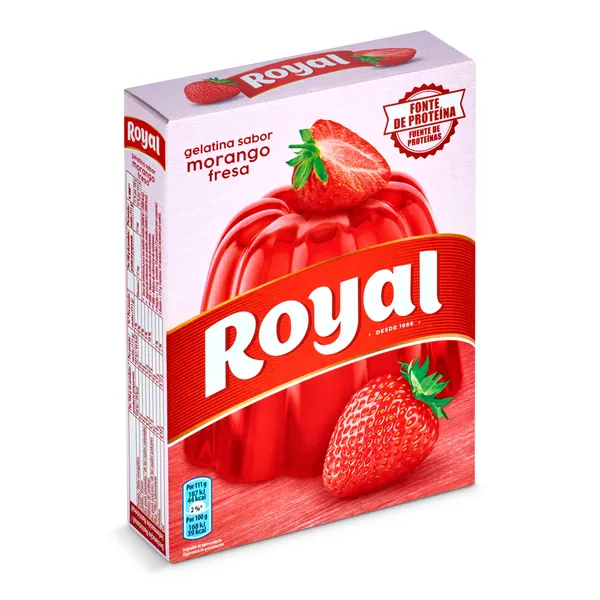 Gelatina sabor fresa Royal caja 114 g 3