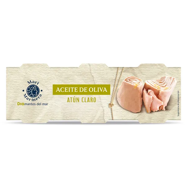 Atún claro en aceite de oliva Dia Mari Marinera lata 3 x 60 g 2