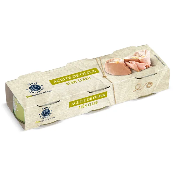 Atún claro en aceite de oliva Dia Mari Marinera lata 3 x 60 g