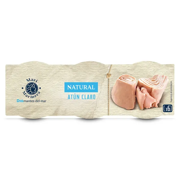 Atún claro al natural Dia Mari Marinera lata 6 x 60 g 2