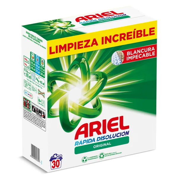 Detergente en polvo Ariel 30 lavados 3