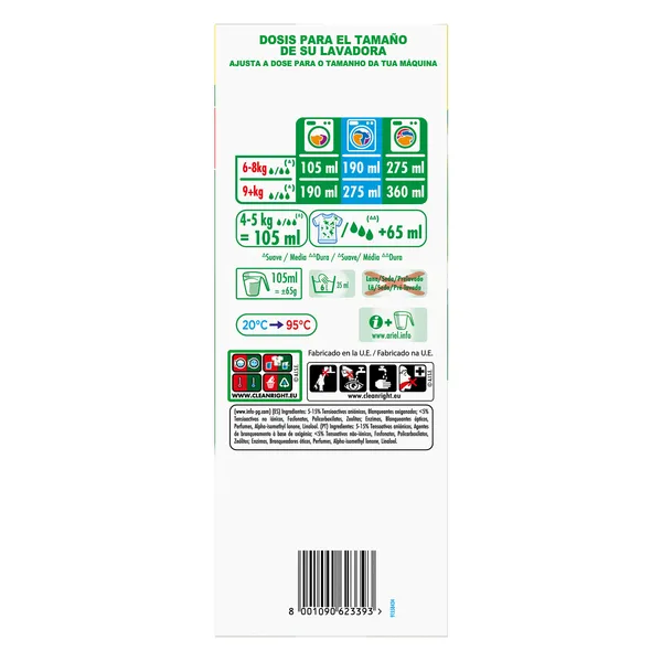 Detergente en polvo Ariel 30 lavados 5