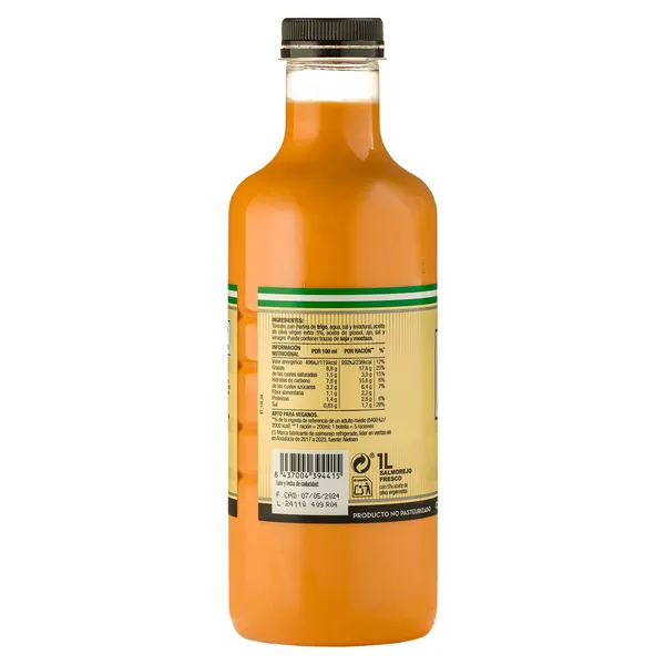 Salmorejo fresco con aceite de oliva García Millán botella 1 l 2