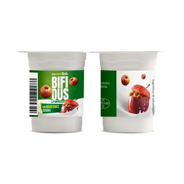 Bífidus con manzana asada Dia pack 4 x 125 g 2