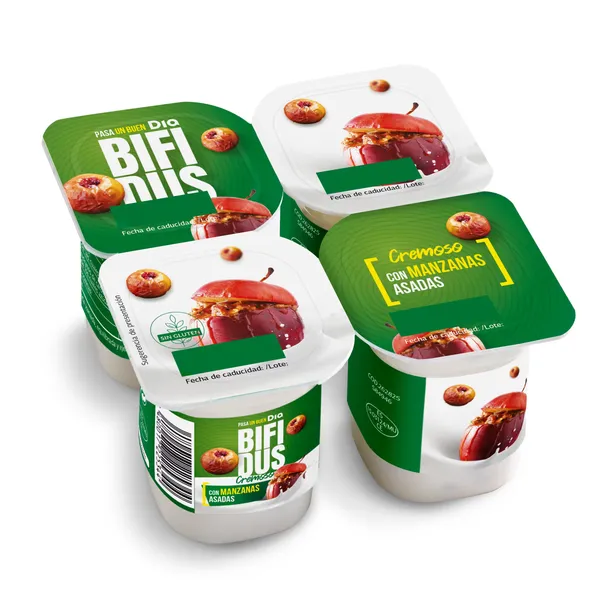 Bífidus con manzana asada Dia pack 4 x 125 g 3