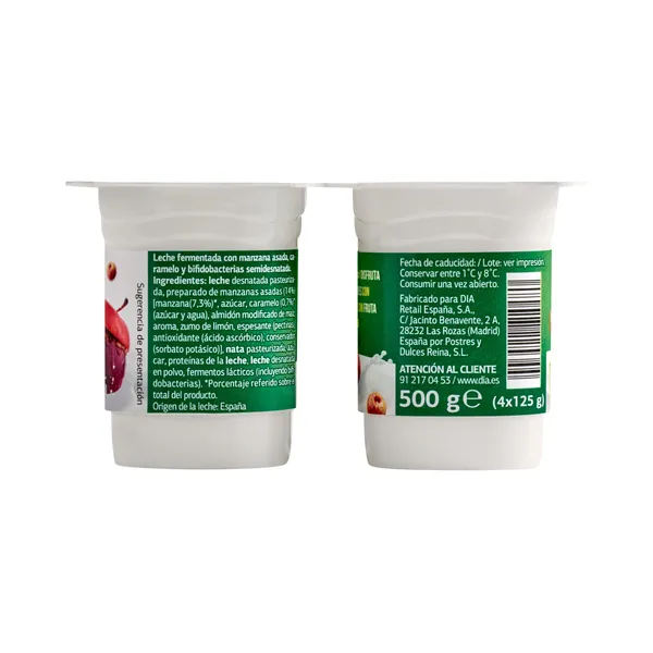 Bífidus con manzana asada Dia pack 4 x 125 g 4