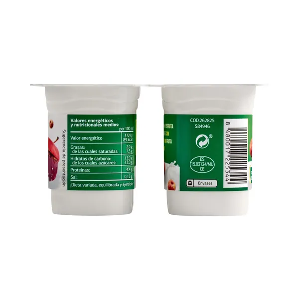 Bífidus con manzana asada Dia pack 4 x 125 g 5