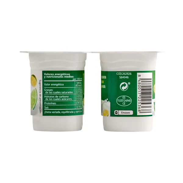 Bífidus de lima limón Dia pack 4 x 125 g 4