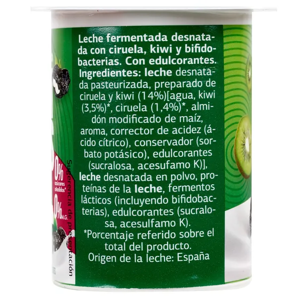 Bífidus con kiwi y ciruela doble 0% Dia 4 x 125 g 4