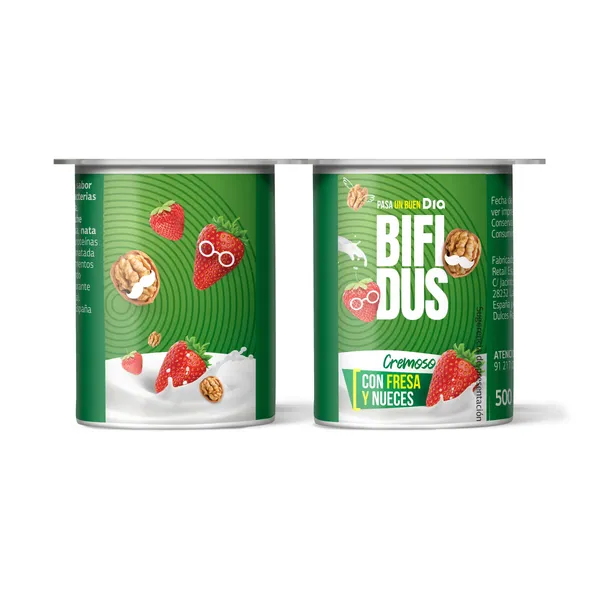 Bífidus con fresas y nueces Dia 4 x 125 g 2