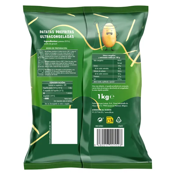 Patatas corte fino Dia Patatas Unidas 1 Kg 3