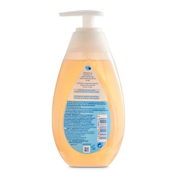 Jabón de manos líquido para niños Johnson bote 300 ml 3